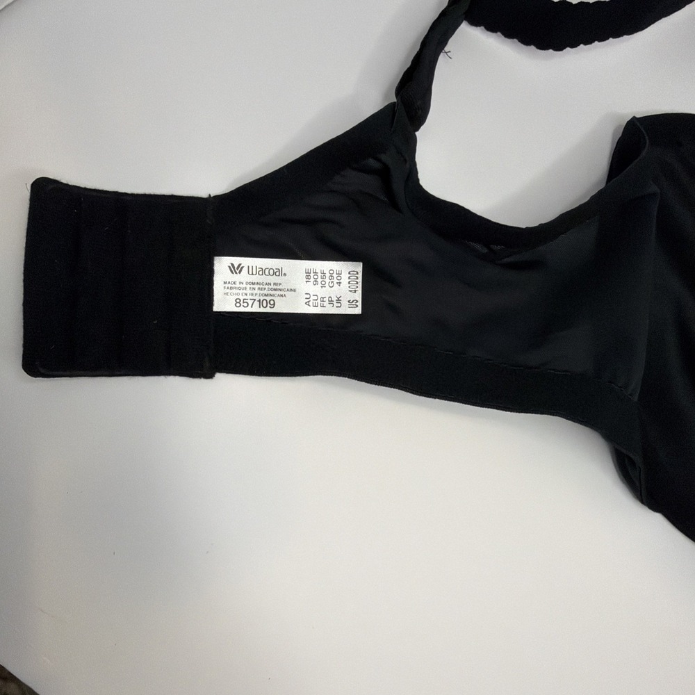 Wacoal Women's Basic Beauty Underwire Bra, Black, 40DDD - Picture 8 of 9